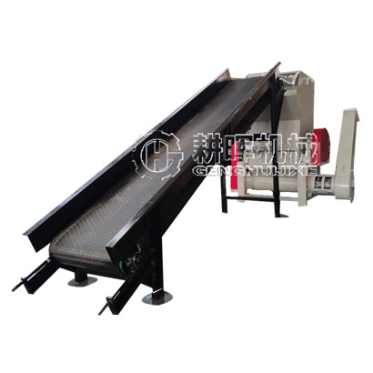輸送帶進料編織袋粉碎機