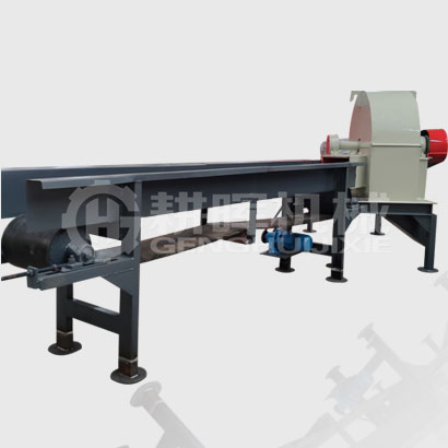 輸送機進料菇木粉碎機全自動木削粉碎機GH800